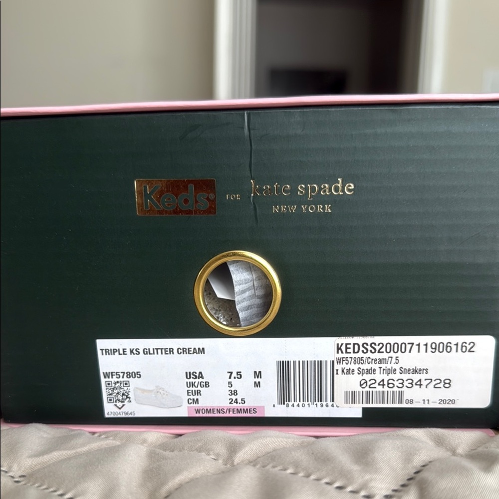 Kate Spade Pink Shoe Box with Keds Logo - Picture 5 of 5